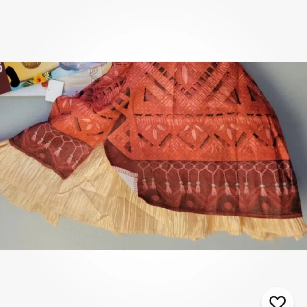 Disney Moana ll Dress Up Costume Size Small 6/6X Girls Child Kids Youth Disguise